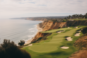 Torrey Pines golf course in San Diego. An image for the History of mortgage interest rates in San Diego.